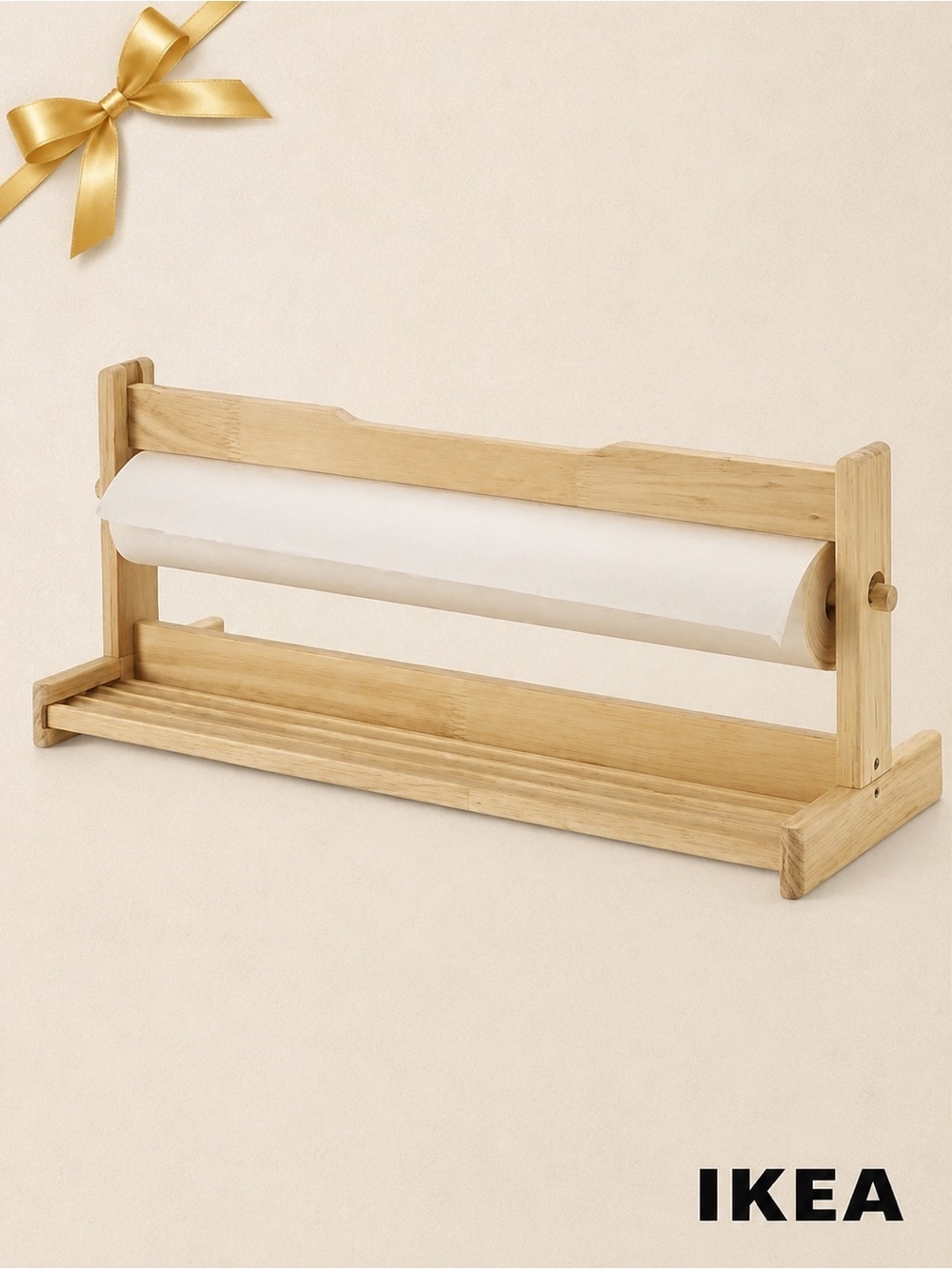 IKEA MALA Wooden Paper Roll Dispenser New In Box